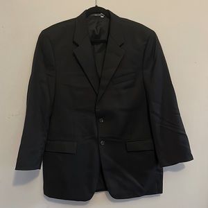 Ralph Lauren black wool suit jacket.